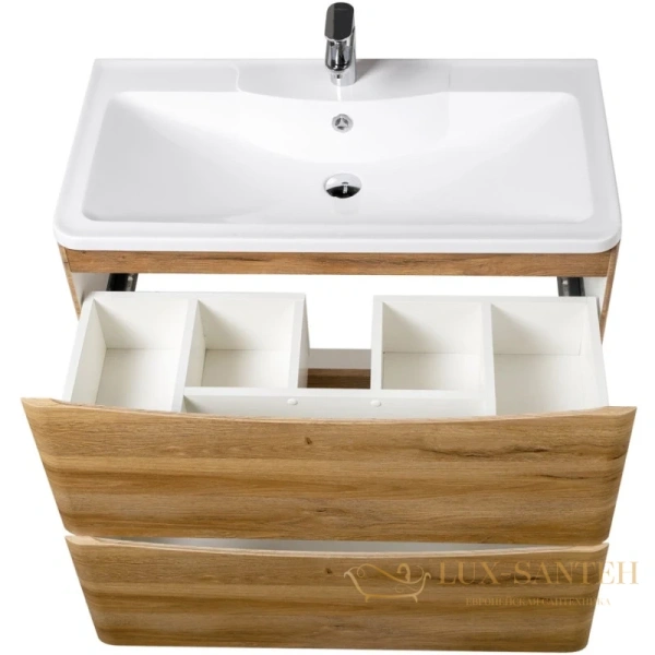 тумба belbagno acqua acqua-900-2c-pia-rr 89,6 см, rovere rustico