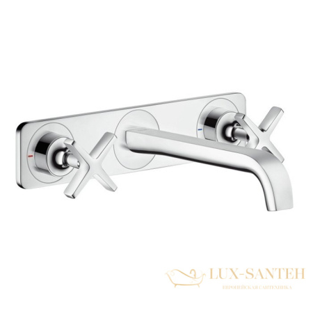 смеситель встраиваемый для раковины, axor citterio, 36115000, с донным клапаном (внешняя часть), хром