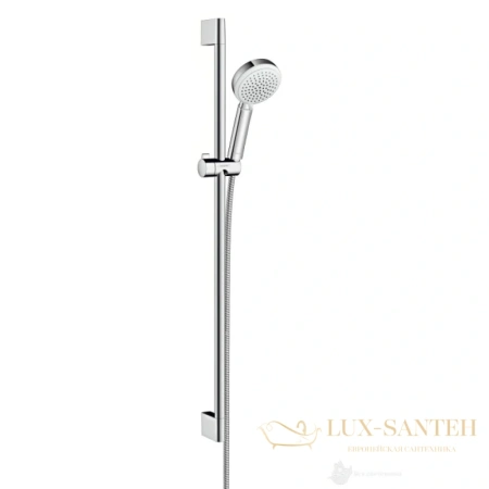 душевой гарнитур hansgrohe crometta 100 vario uni 26657400 белый/хром