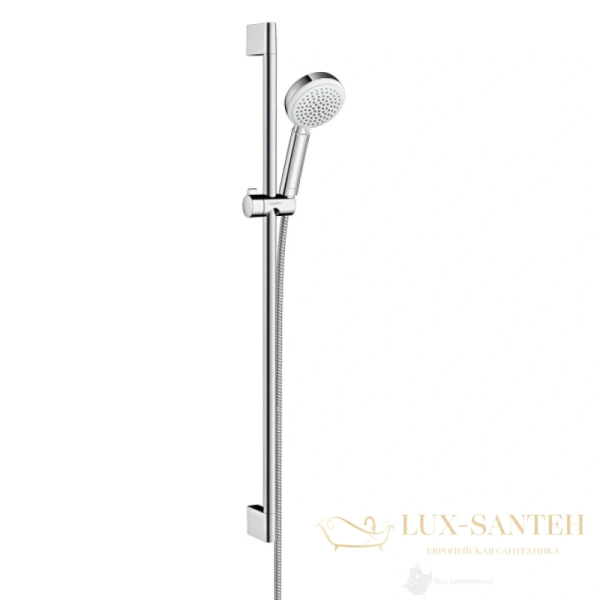 душевой гарнитур hansgrohe crometta 100 vario uni 26657400 белый/хром