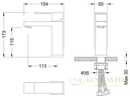 смеситель для раковины timo selene 2061/16f, белый матовый