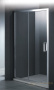 душевая дверь belbagno uno uno-bf-1-130-c-cr 130 см профиль хром, стекло прозрачное 