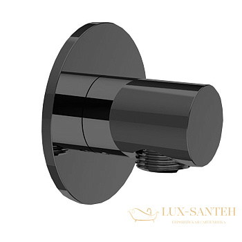 шланговое подключение almar round e095040.mb, черный матовый