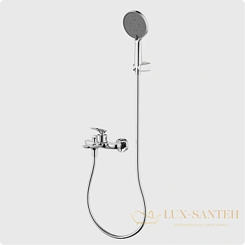 смеситель для ванны aquame como aqm6512cr, с душевым набором, хром