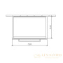 тумба под раковину villeroy & boch avento a88800b1 530х514х352 мм петли слева, crystal grey