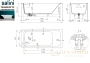 ванна salini orlanda kit  102111m s-sense 170x70 см, белый