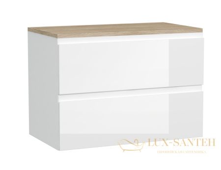 тумба cersanit moduo 80 под столешницу, sb-sz-mod80-bl/wh, цвет белый