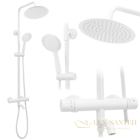 душевая система rea lungo rea-p6608 250 мм, белый