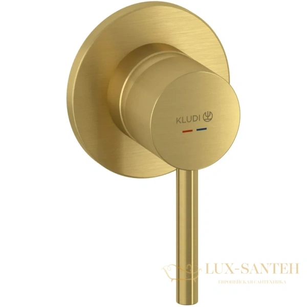 смеситель kludi bozz 38925n076 для душа встраиваемый, золото матовое