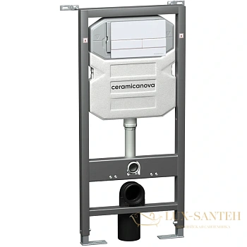 монтажный элемент ceramica nova envision flat cn1002w для подвесного унитаза