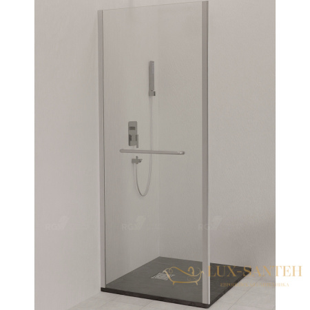 душевая стенка rgw 352206300-11 z-060-3 100, профиль хром, стекло прозрачное