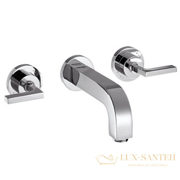 смеситель страиваемый для раковины, axor citterio, 39315000, с донным клапаном (внешняя часть), хром