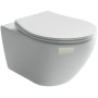 подвесной безободковый унитаз ceramica nova pearl cn8001 с сиденьем микролифт, белый