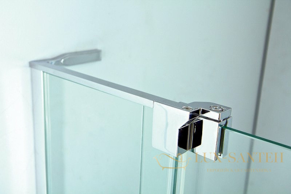 душевой уголок cezares slider slider-ah-2-90/100-100/110-br-cr 110х100 профиль хром, стекло бронзовое
