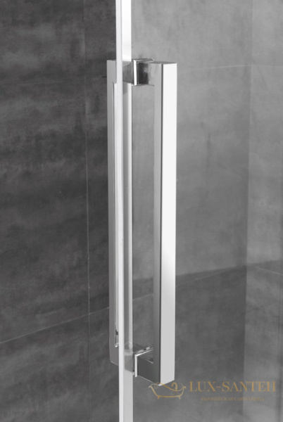 душевой уголок cezares lux soft lux-soft-w-ah-1-130/90-c-cr-iv 130x200 профиль хром, стекло прозрачное