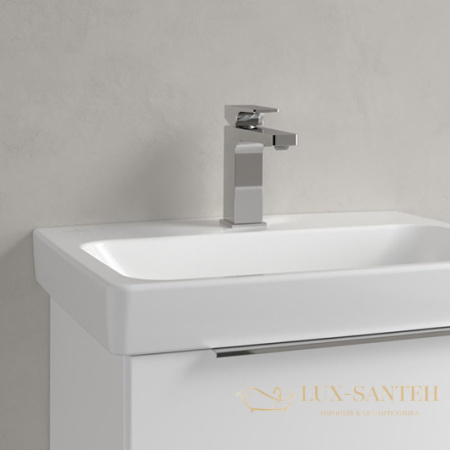 pаковина подвесная villeroy&boch architectura, 4a87mlr1, ceramicplus, 55x42x16,5 см, без перелива, белый глянцевый