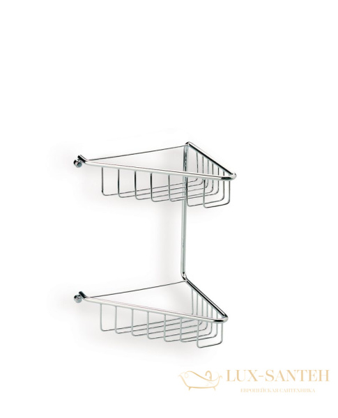 решётка в ванную stil haus 570(08) 2-х уровневая угловая высота 29 см, хром