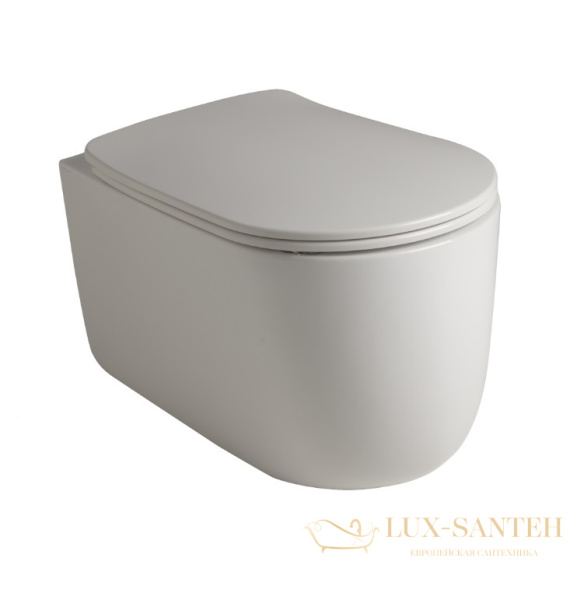 подвесной безободковый унитаз kerasan nolita 531430, белый матовый