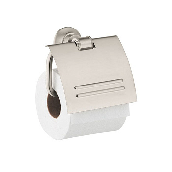 axor montreux, 42036820, держатель для туалетной бумаги, подвесной, цвет шлиф.никель