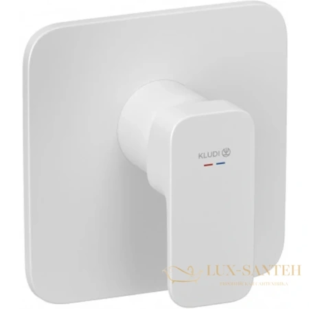 смеситель kludi renon 427555375 для душа встраиваемый, белый матовый