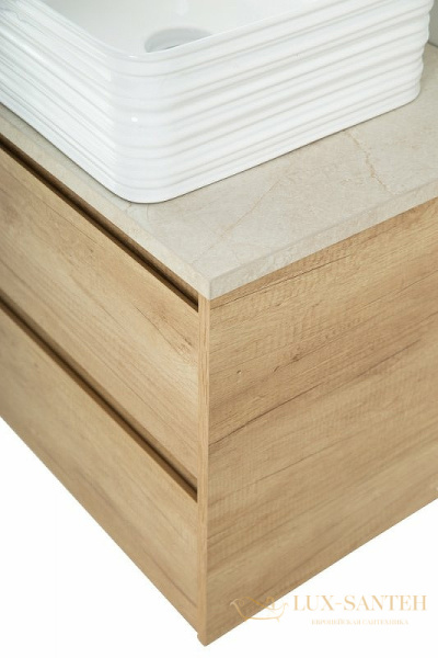 столешница под раковину belbagno kep-90-mco-w0 90 см, marmo crema opaco