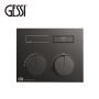 термостатический смеситель gessi hi-fi compact 63002.707 для душа, черный шлифованный хром