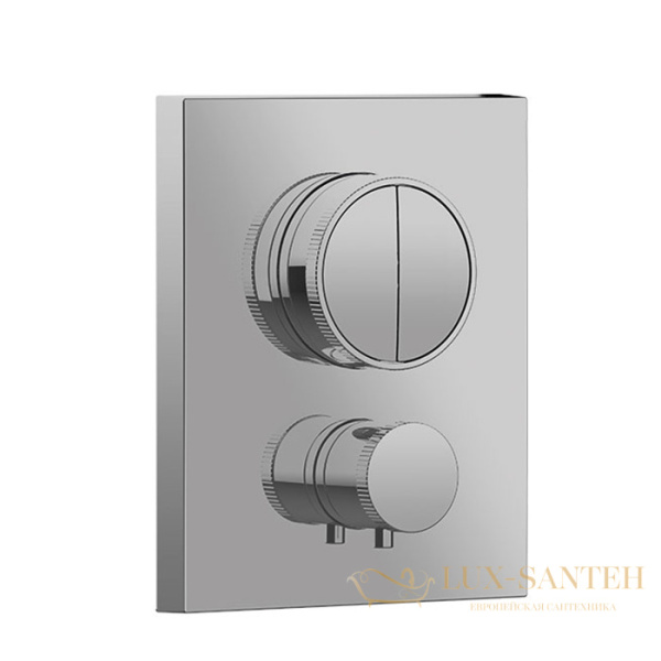 термостат для душа встраиваемый almar core, e176682.cr, на 2 выхода, внешняя часть, хром