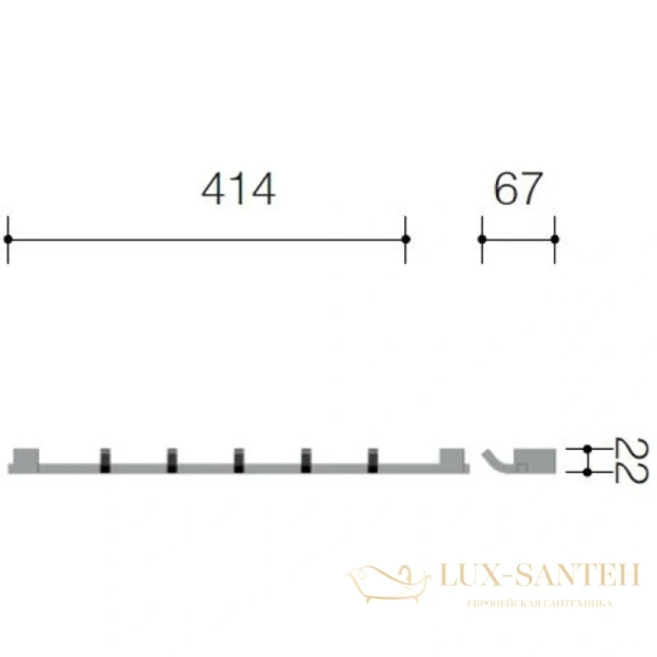 крючок schein rembrandt 061*5b, хром