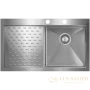 кухонная мойка seaman eco marino smv-860pl.b, нержавеющая сталь