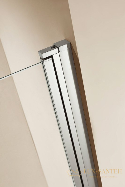 душевой уголок cezares eco eco-o-rh-2-120/100-c-cr 120x100 профиль хром, стекло прозрачное