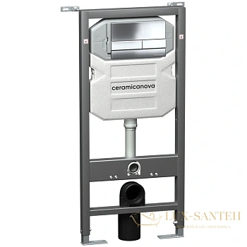 монтажный элемент ceramica nova envision flat cn1002ch для подвесного унитаза