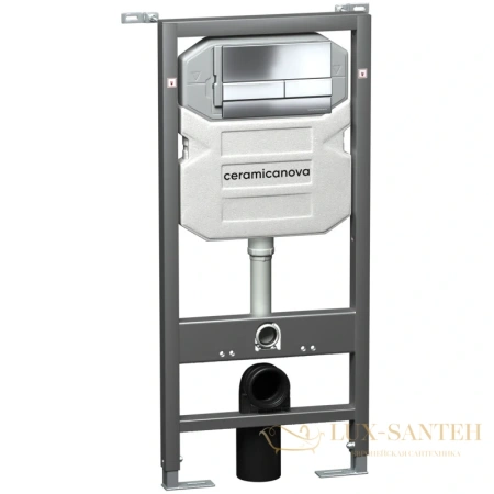 монтажный элемент ceramica nova envision flat cn1002ch для подвесного унитаза 