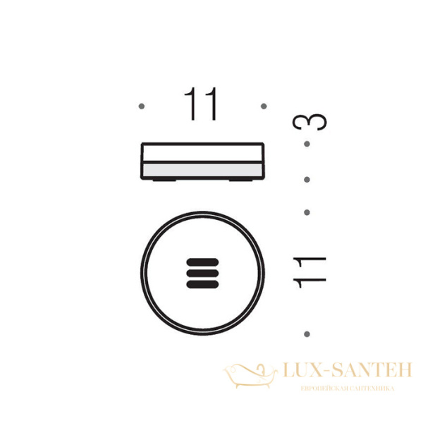 мыльница настольная colombo mini, b5240.om-van, хром/матовое стекло