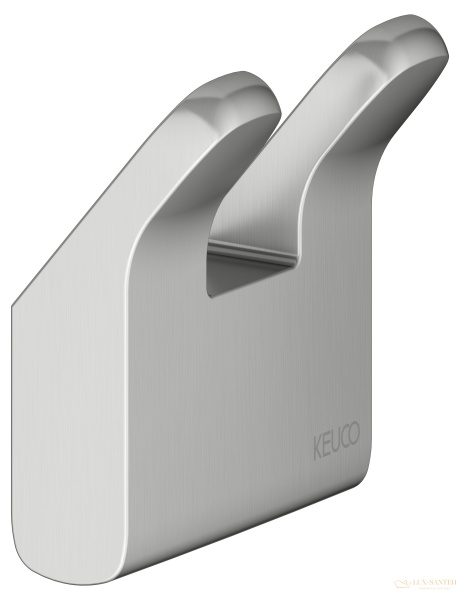 крючок двойной keuco moll, 12713210000, нержавеющая сталь шлифованная