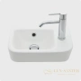 раковина подвесная aquame, aqm5006r, 375*245 мм, 1 отверстие под смеситель, правосторонняя, белый глянцевый
