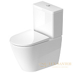 Чаша напольного безободкового унитаза Duravit D-Neo 2002090000 Rimless, белый