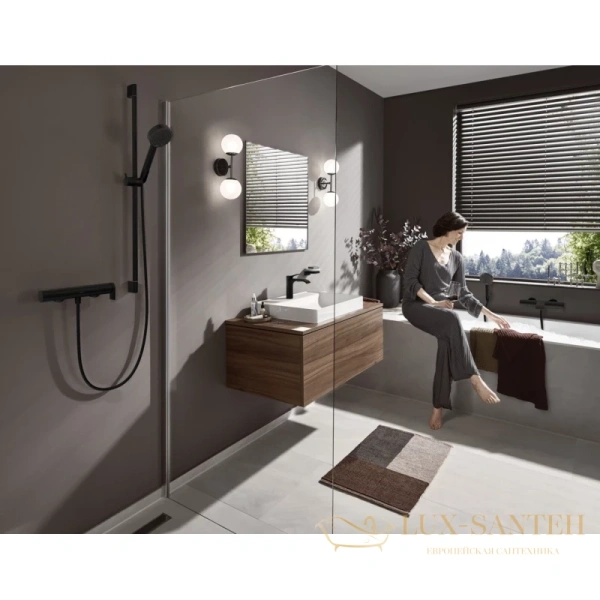 смеситель для раковины 80 hansgrohe vivenis 75012670 без донного клапана