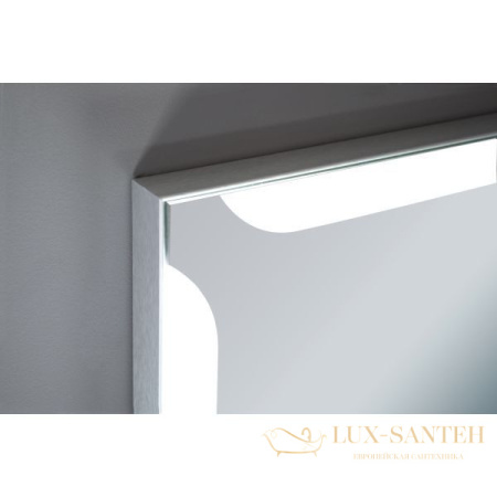 зеркало xpertials alice sm 84354135-25284 120х80 см, led свет, вкл/выкл с диммером, жк-экран, профиль матовый хром