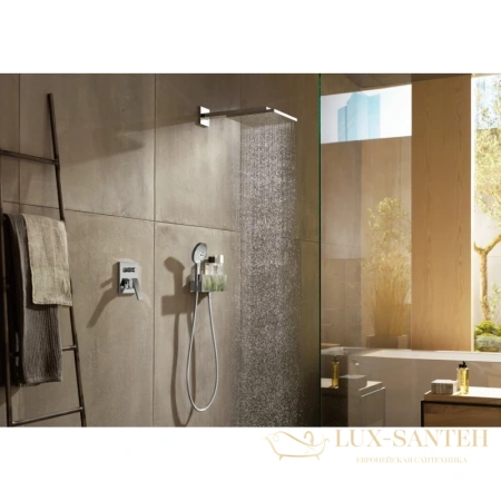 верхний душ hansgrohe raindance e air 1jet 300 с держателем 390мм. 26238000