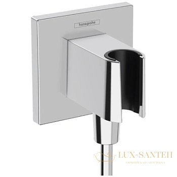 шланговое подсоединение hansgrohe fixfit e 26889000 с держателем для душа, хром