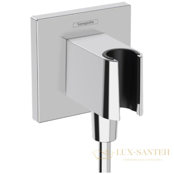 шланговое подсоединение hansgrohe fixfit e 26889000 с держателем для душа, хром