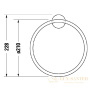 полотенцедержатель-кольцо duravit starck t 0099474600, черный