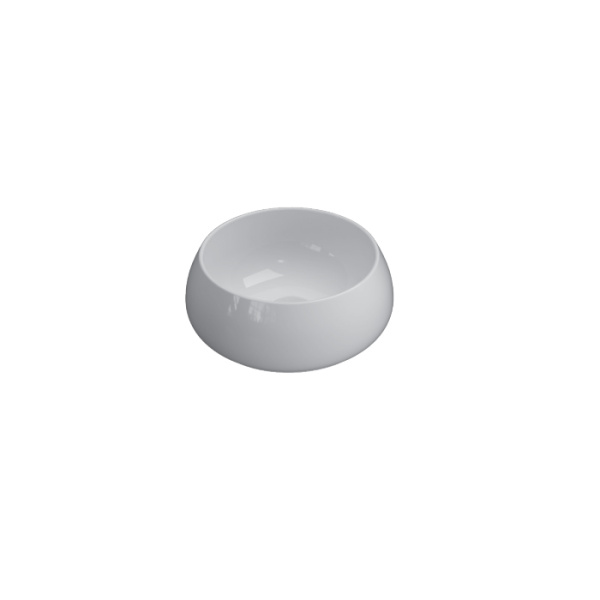 globo t-edge, te035bi, раковина-чаша на столешницу d35х14 см, без отв под смеситель, цвет белый