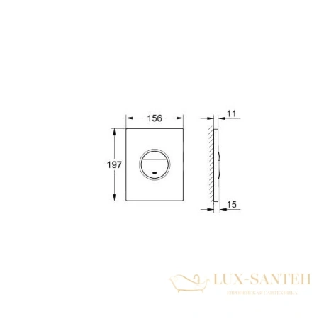 панель смыва grohe nova 38765000, хром