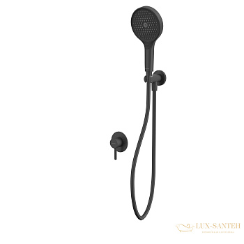 душевая система для душа скрытого монтажа whitecross y, yset02topbl, черный матовый