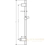 штанга для душа 72 см hansgrohe raindance 28662000