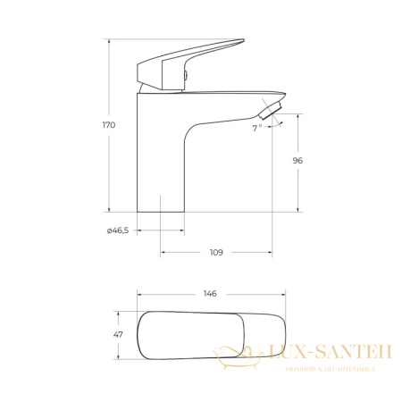 смеситель для раковины belbagno due-lvm-crm-w0, без донного клапана, хром глянцевый глянцевый