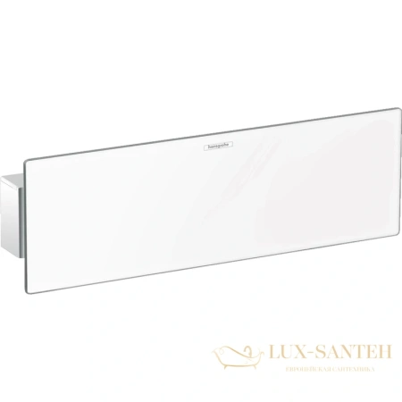 шланговое подсоединение hansgrohe fixfit 26456400 с держателем porter 300 и полкой, белый/хром