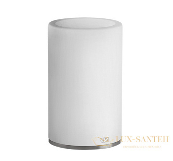 стакан gessi 316 accessories 54731.239 настольный, steel brushed/белый