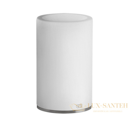 стакан gessi 316 accessories 54731.239 настольный, steel brushed/белый